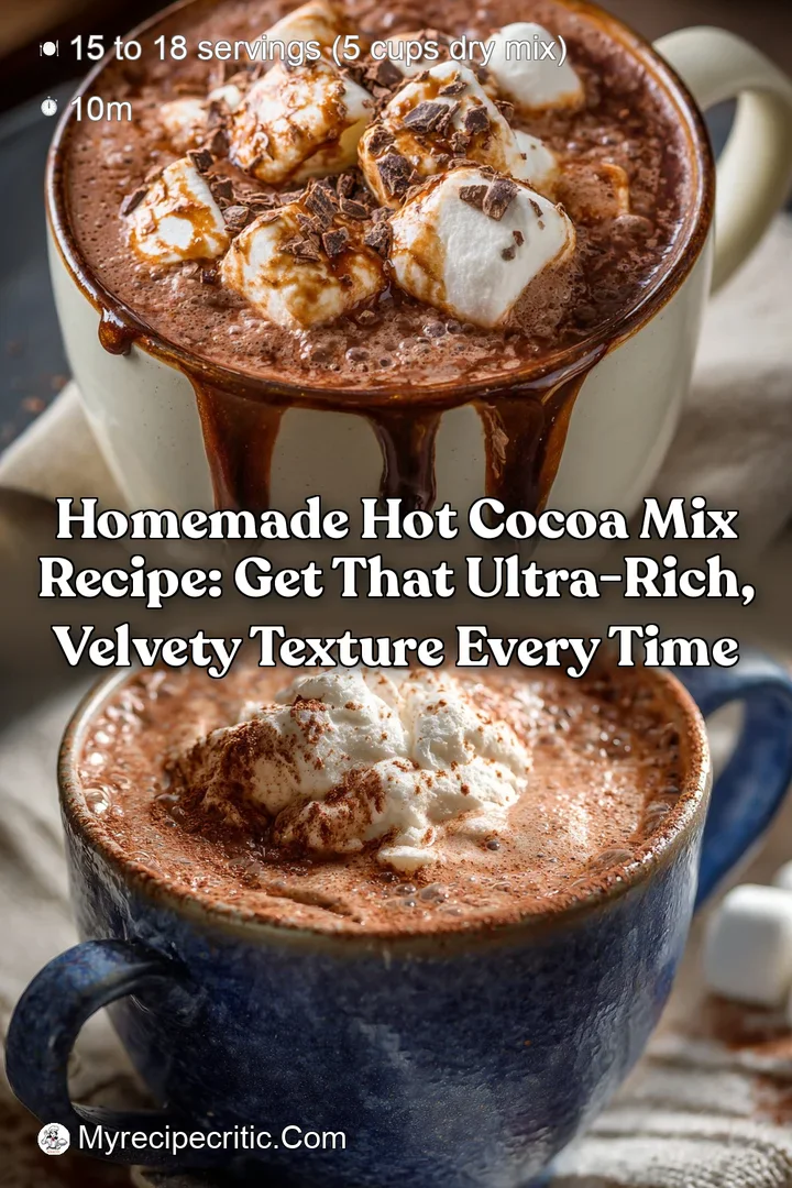 Homemade Hot Cocoa Mix Recipe: Get that Ultra-Rich Velvety Texture Every Time