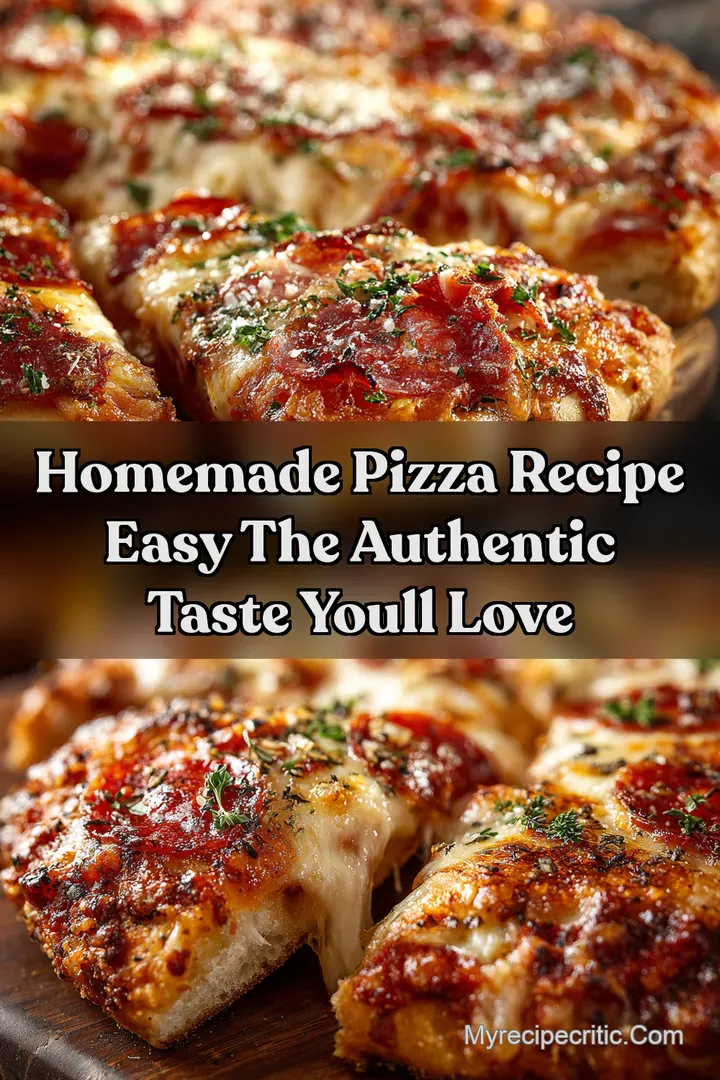 Homemade Pizza Recipe Easy The Authentic Taste Youll Love