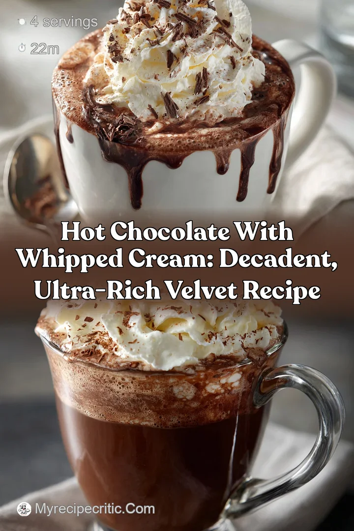 Hot Chocolate with Whipped Cream: Decadent Ultra-Rich Velvet Recipe