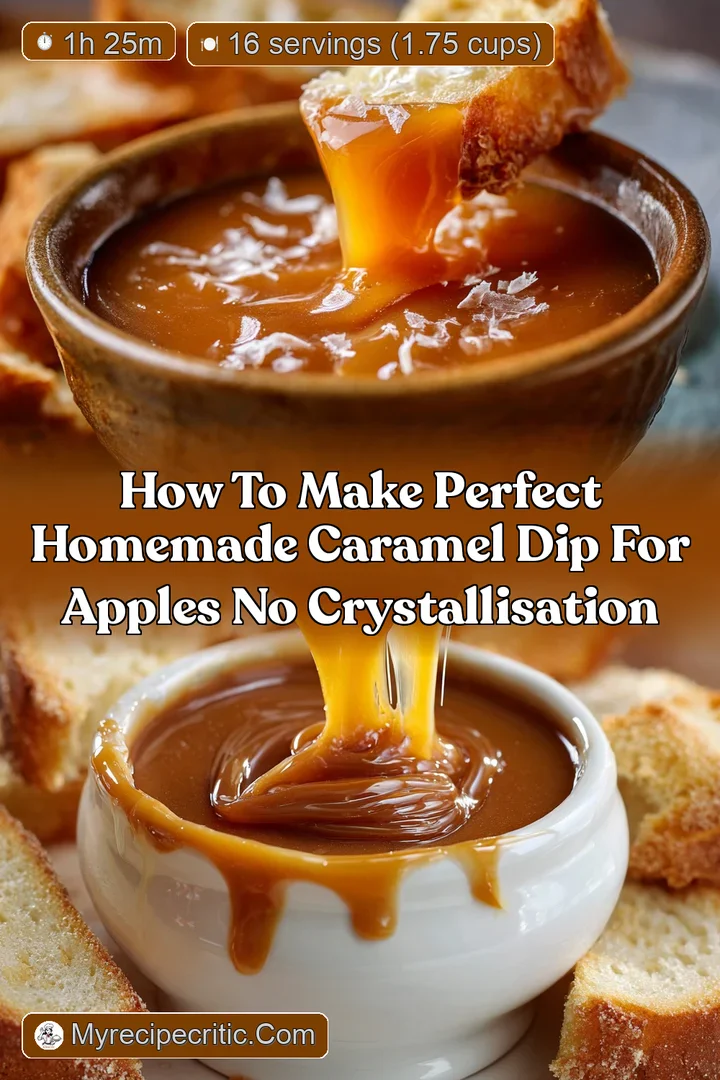 How to Make Perfect Homemade Caramel Dip for Apples No Crystallisation