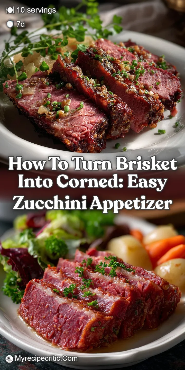 how to turn brisket into corned: Easy Zucchini Appetizer