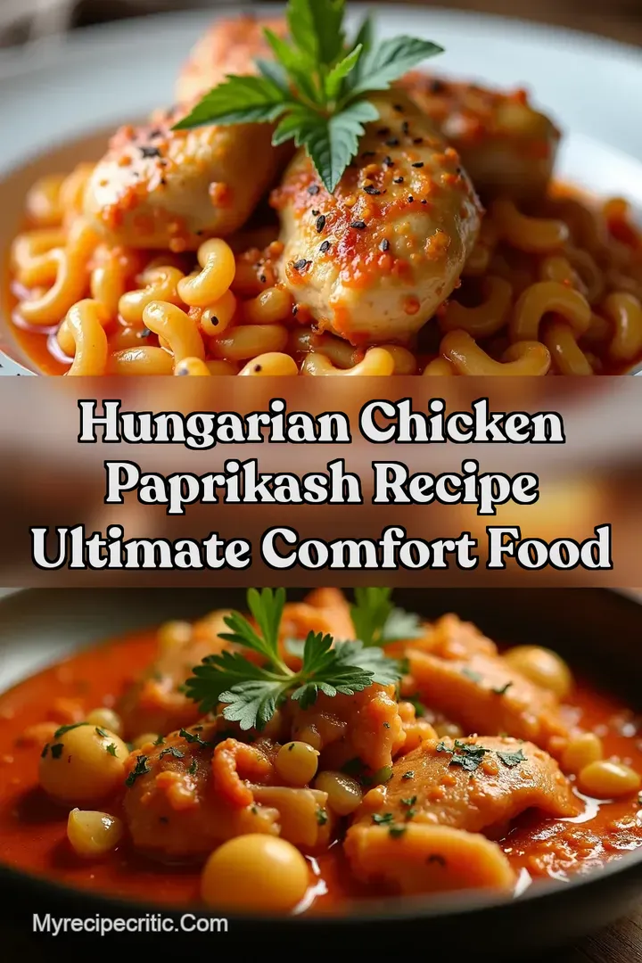 Hungarian Chicken Paprikash Recipe Ultimate Comfort Food