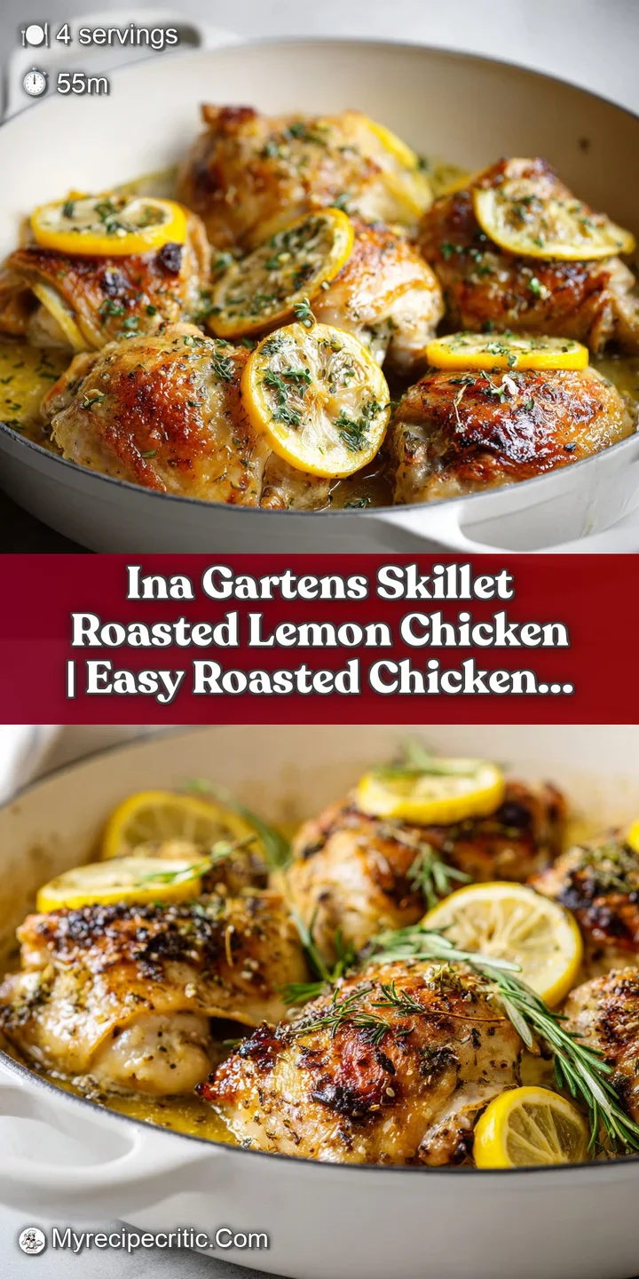 Close-up of perfectly roasted chicken skin, crispy and golden, with caramelized lemon slices and fresh rosemary.