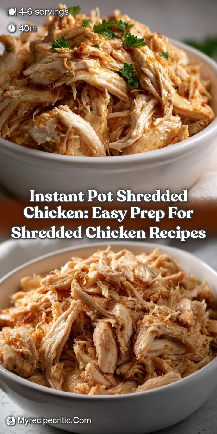 Instant Pot Shredded Chicken: Easy Prep for Shredded Chicken Recipes