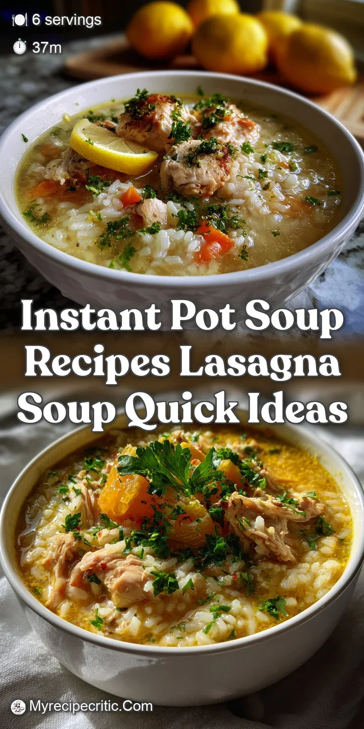 Instant Pot Soup Recipes Lasagna Soup Quick Ideas