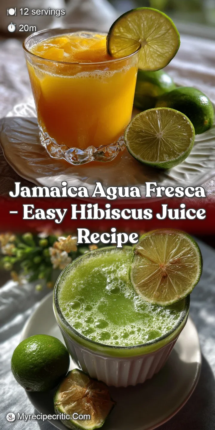 jamaica agua fresca - Easy Hibiscus Juice Recipe