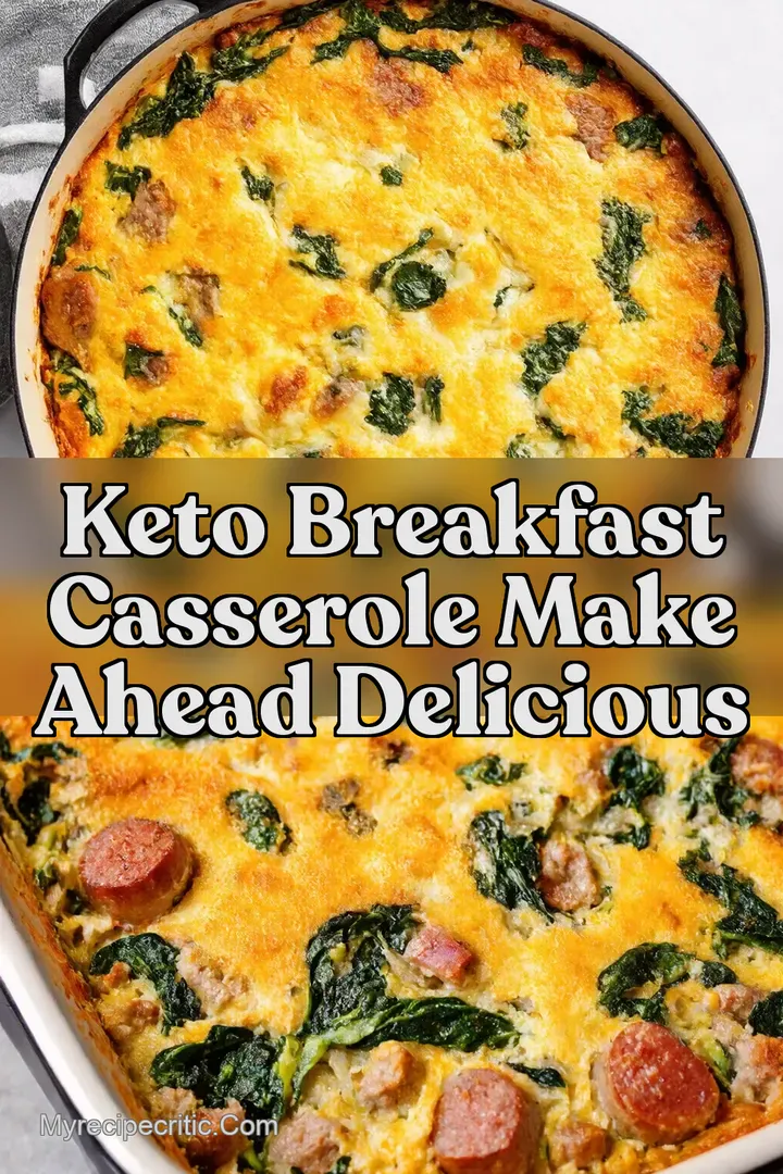 Keto Breakfast Casserole Make Ahead Delicious
