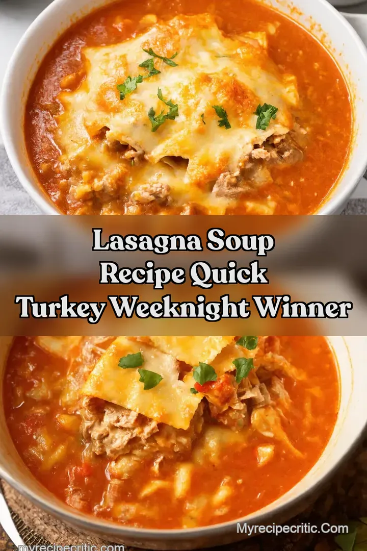 Lasagna Soup Recipe Quick Turkey Weeknight Winner