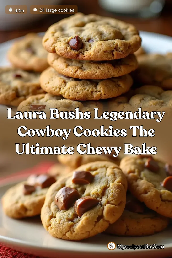 Laura Bushs Legendary Cowboy Cookies The Ultimate Chewy Bake