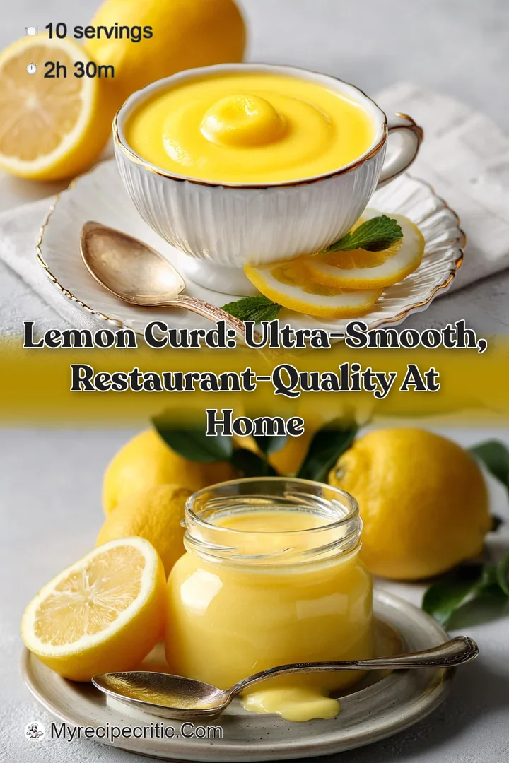 Lemon Curd: Ultra-Smooth Restaurant-Quality at Home