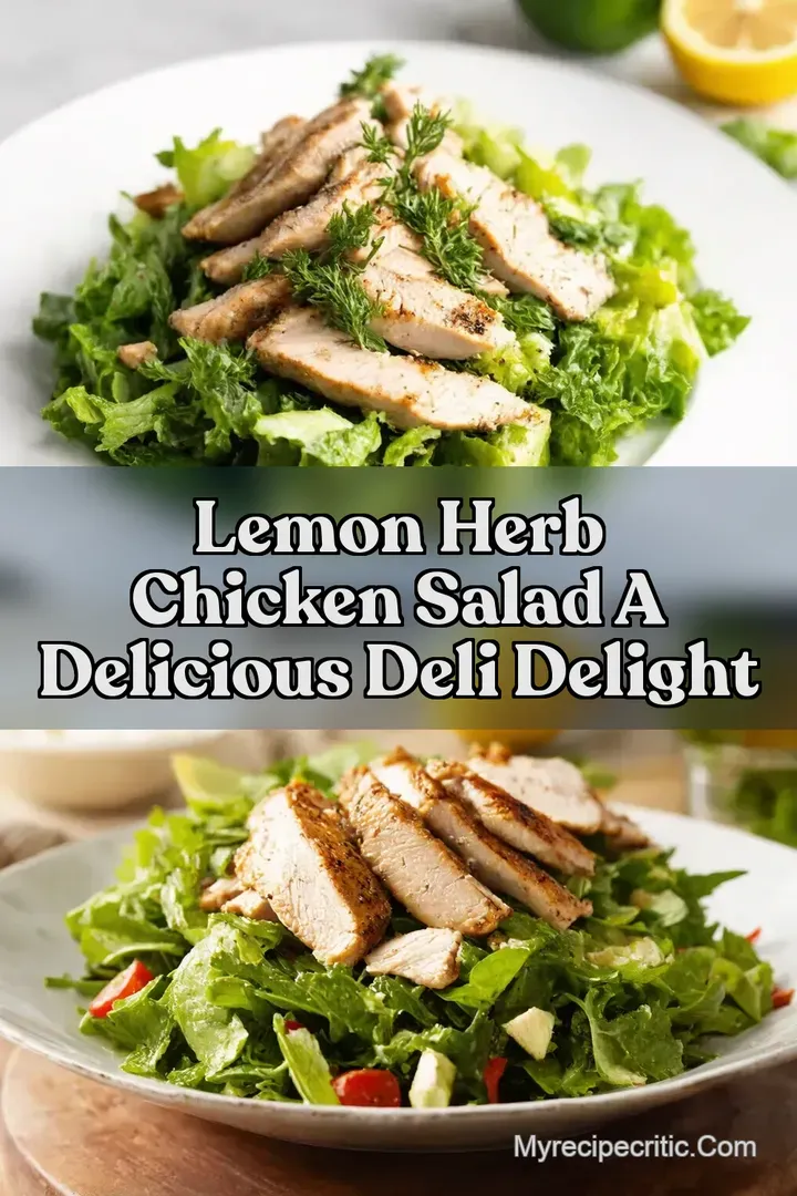 Lemon Herb Chicken Salad A Delicious Deli Delight
