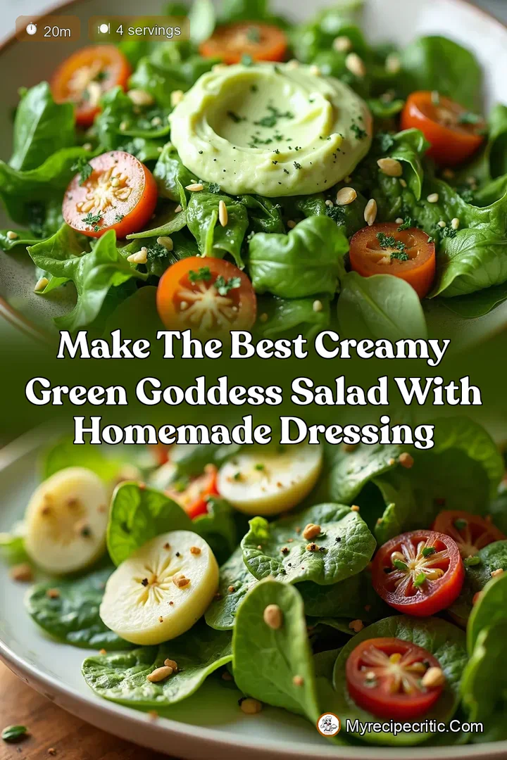 Make the Best Creamy Green Goddess Salad With Homemade Dressing