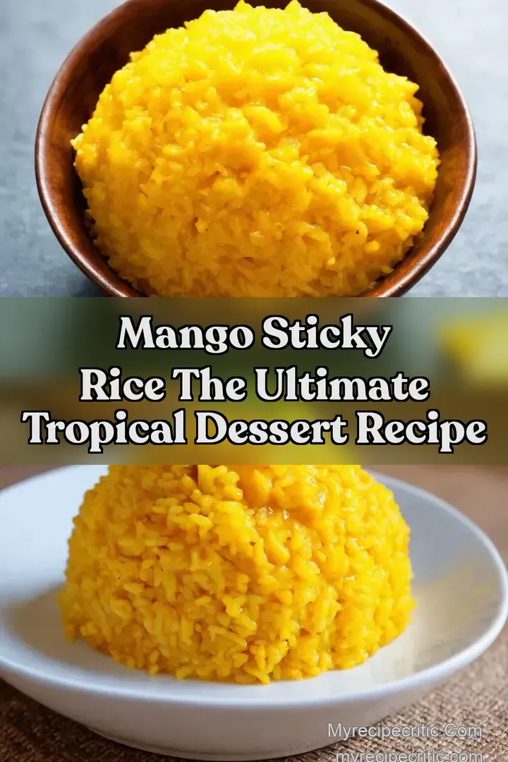 Mango Sticky Rice The Ultimate Tropical Dessert Recipe