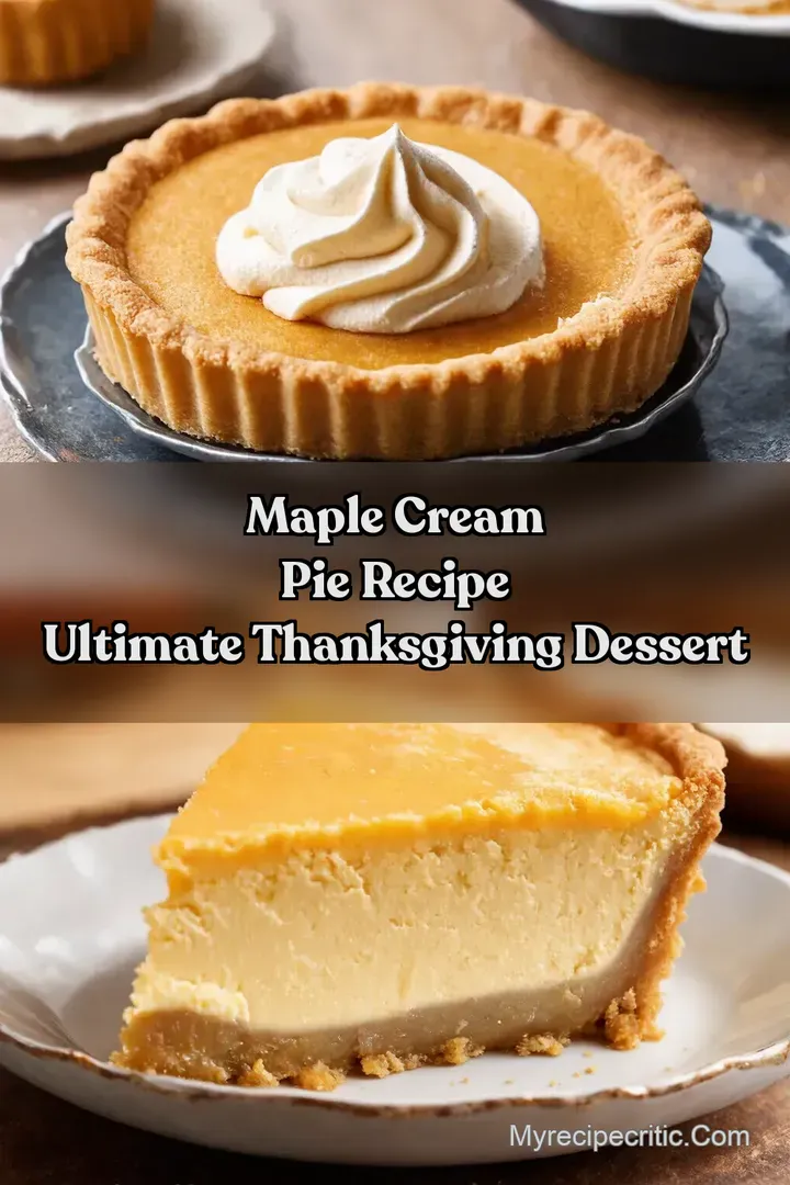 Maple Cream Pie Recipe Ultimate Thanksgiving Dessert
