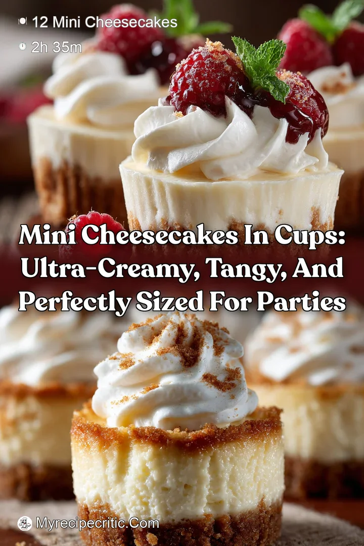 Mini Cheesecakes in Cups: Ultra-Creamy Tangy and Perfectly Sized for Parties