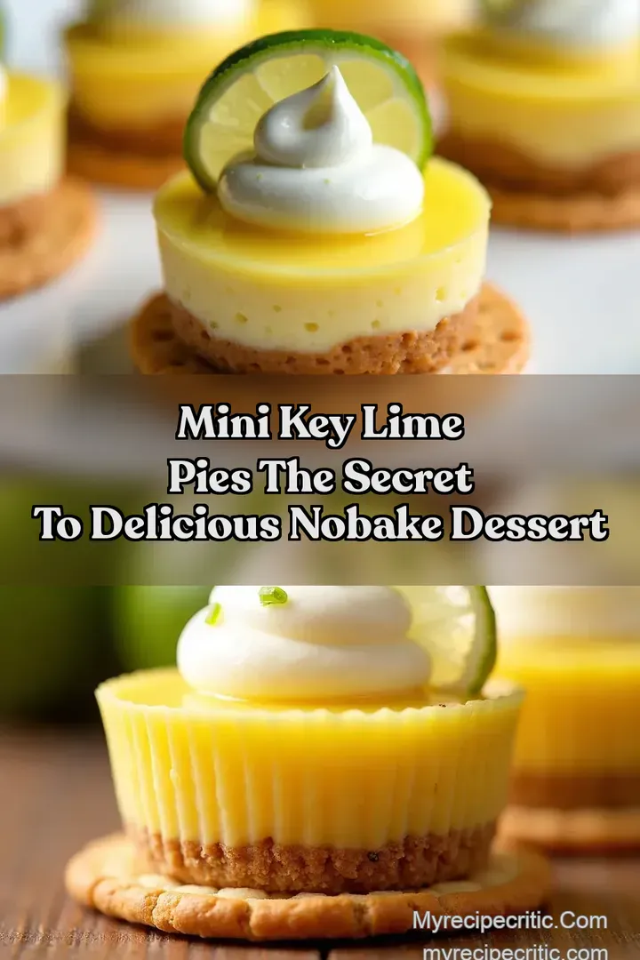 Mini Key Lime Pies The Secret to Delicious NoBake Dessert