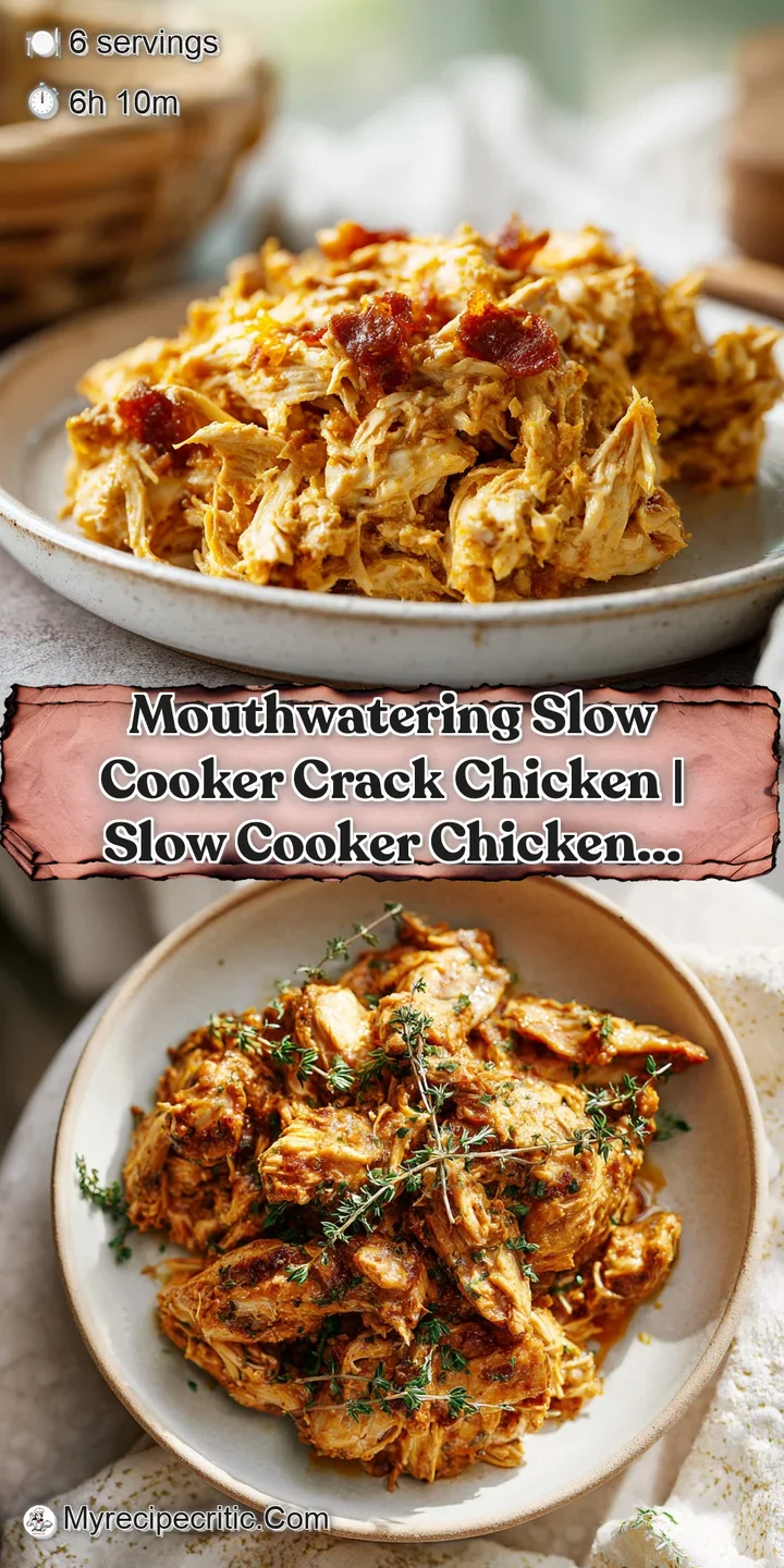 Close-up of tender shredded chicken coated in a rich, melted cheese sauce, dotted with smoky bacon bits.