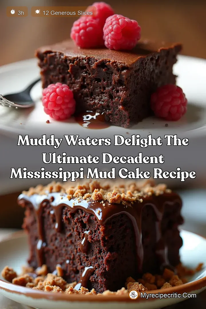 Muddy Waters Delight The Ultimate Decadent Mississippi Mud Cake Recipe