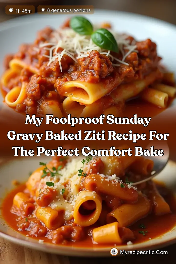 My Foolproof Sunday Gravy Baked Ziti Recipe for the Perfect Comfort Bake