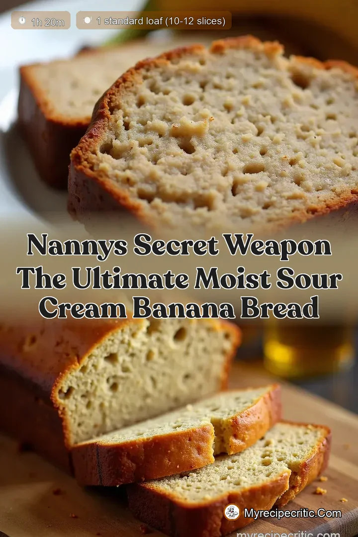 Nannys Secret Weapon The Ultimate Moist Sour Cream Banana Bread