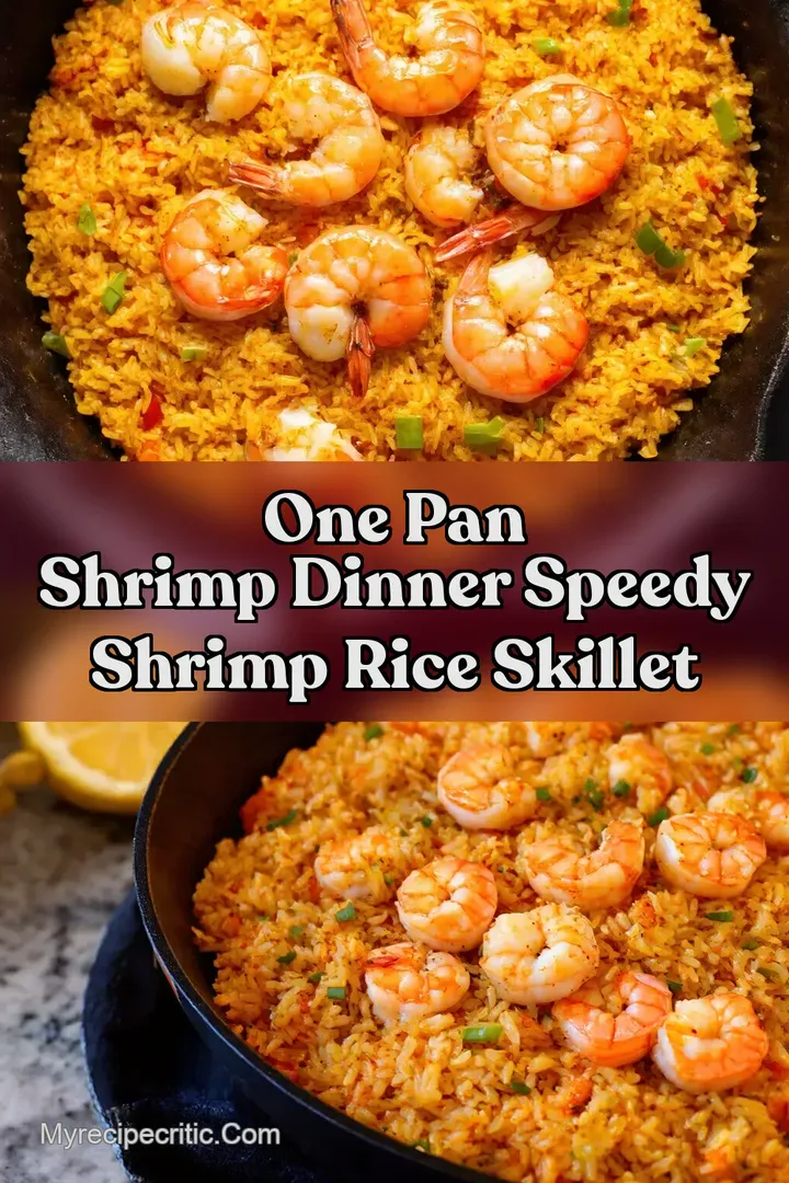 One Pan Shrimp Dinner Speedy Shrimp Rice Skillet