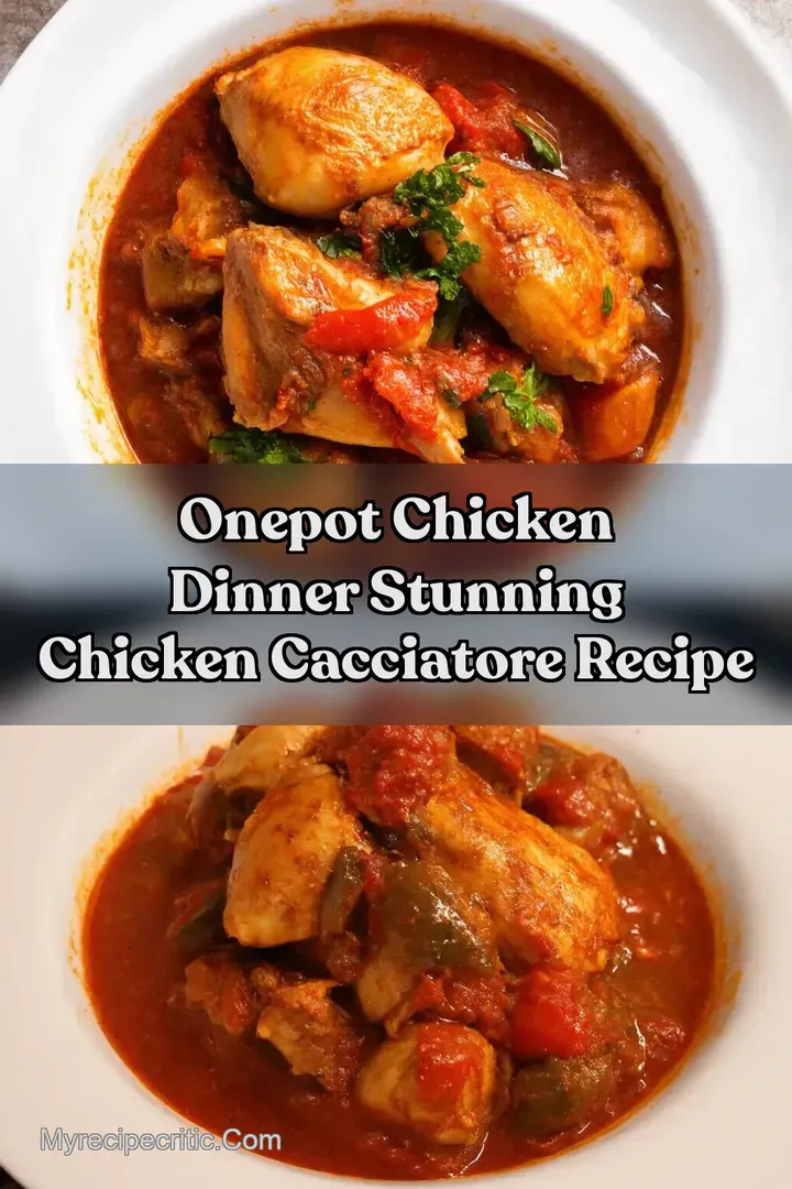 OnePot Chicken Dinner Stunning Chicken Cacciatore Recipe
