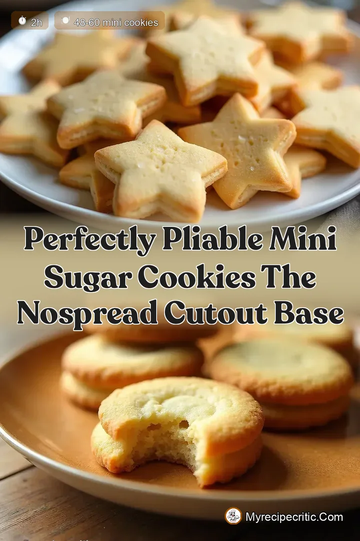 Perfectly Pliable Mini Sugar Cookies The NoSpread Cutout Base