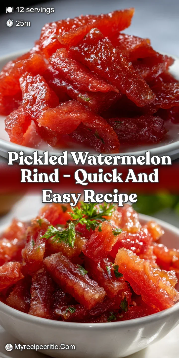 Pickled Watermelon Rind - Quick and Easy Recipe