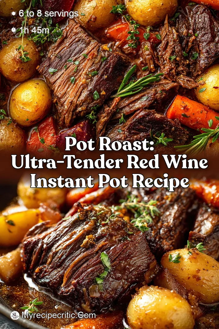 Pot Roast: Ultra-Tender Red Wine Instant Pot Recipe