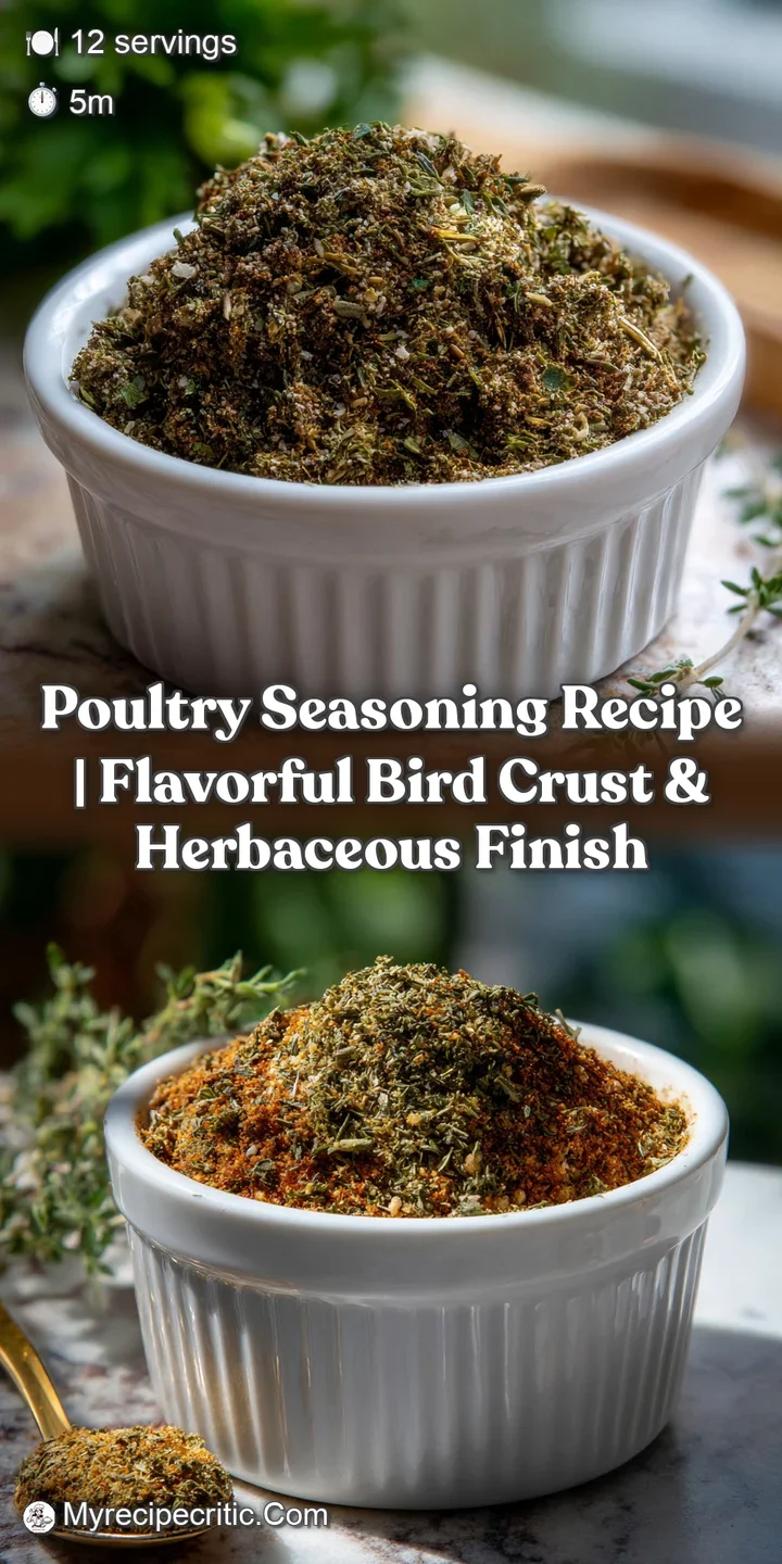 Poultry Seasoning Recipe | Flavorful Bird Crust & Herbaceous Finish