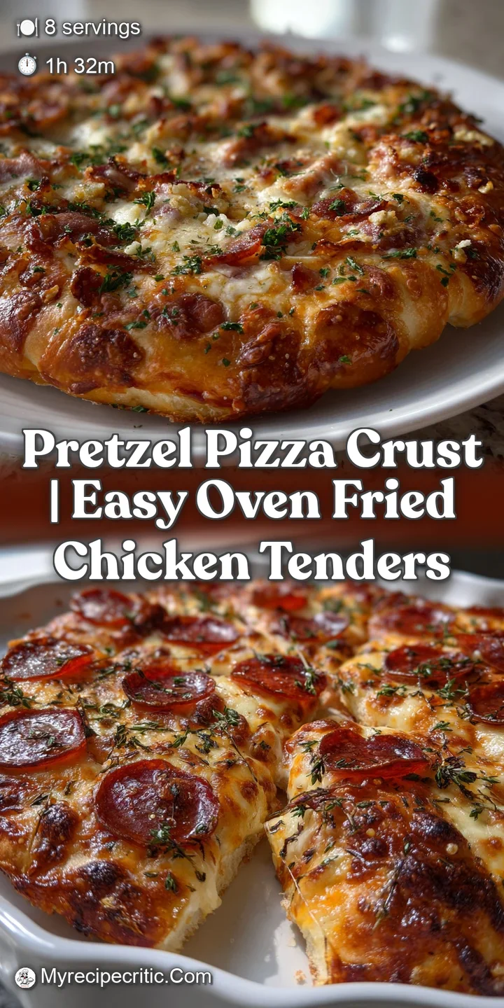 Close-up of a pizza slice revealing a bubbly, melted cheese, salty pepperoni, and a pretzel crust with a dark, speckled te...