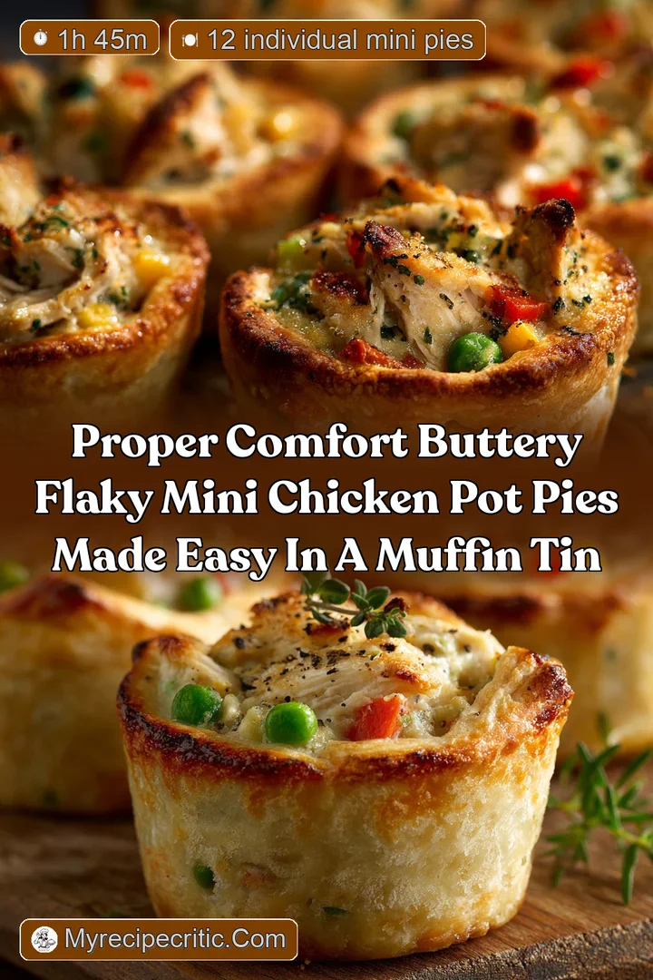 Proper Comfort Buttery Flaky Mini Chicken Pot Pies Made Easy in a Muffin Tin