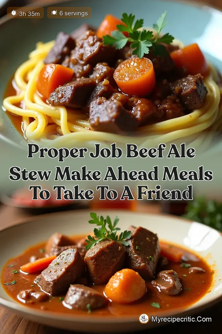 Proper Job Beef Ale Stew Make Ahead Meals to Take to a Friend