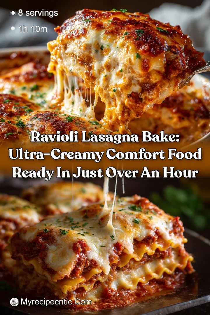 Ravioli Lasagna Bake: Ultra-Creamy Comfort Food Ready in Just Over an Hour