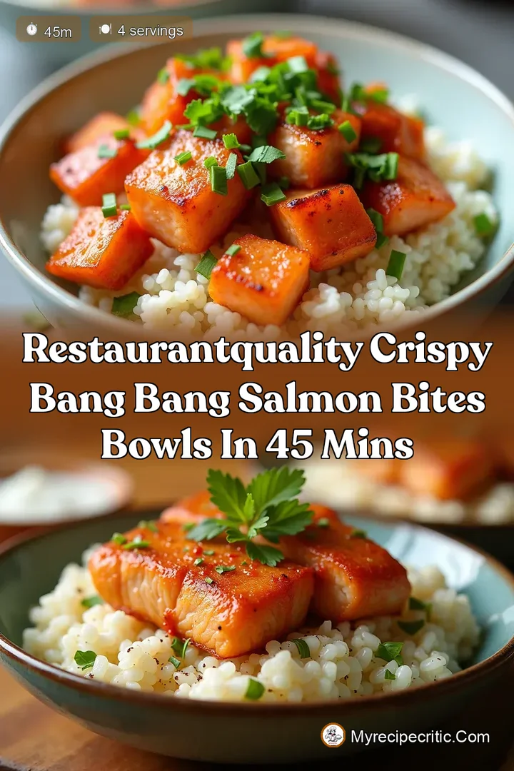 RestaurantQuality Crispy Bang Bang Salmon Bites Bowls in 45 Mins