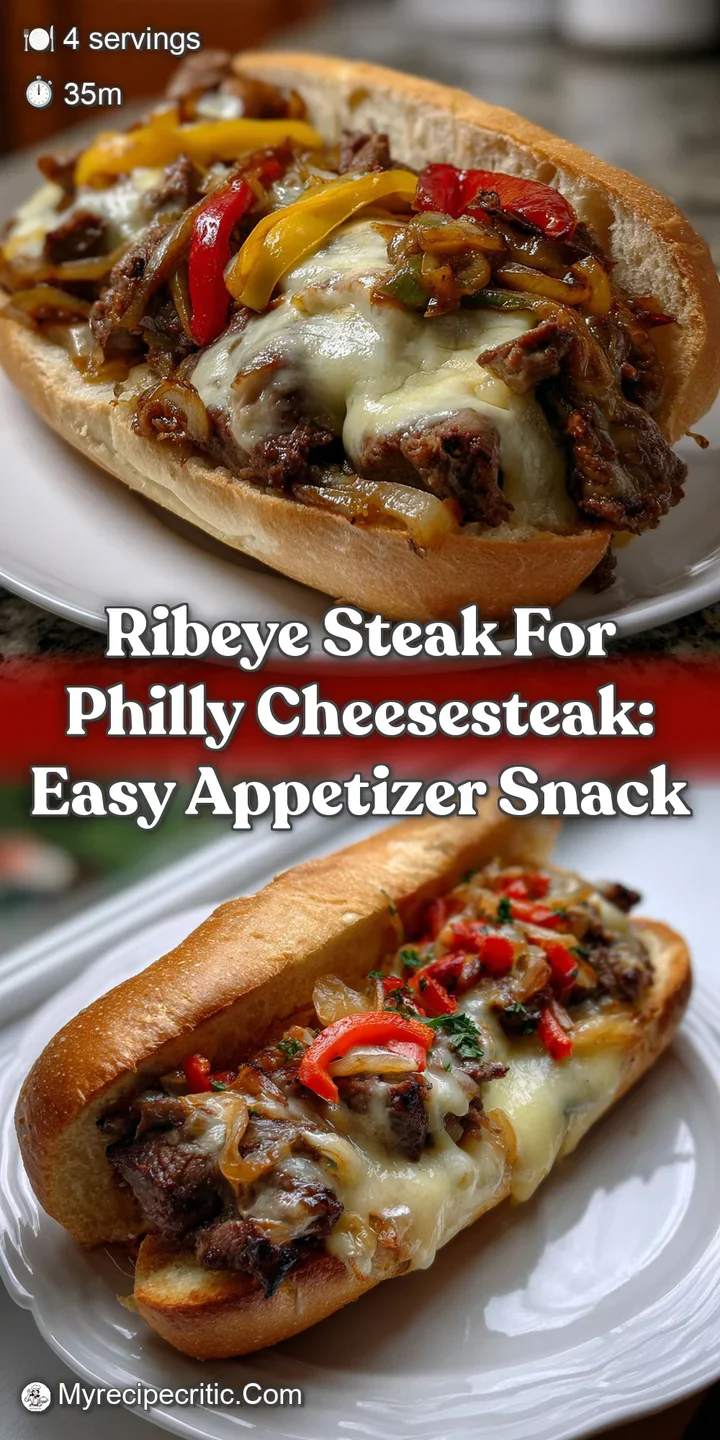 Ribeye Steak for Philly Cheesesteak: Easy Appetizer Snack