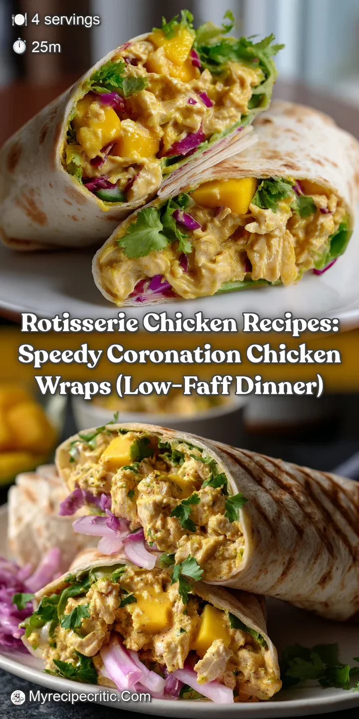 Rotisserie Chicken Recipes: Speedy Coronation Chicken Wraps (Low-Faff Dinner)