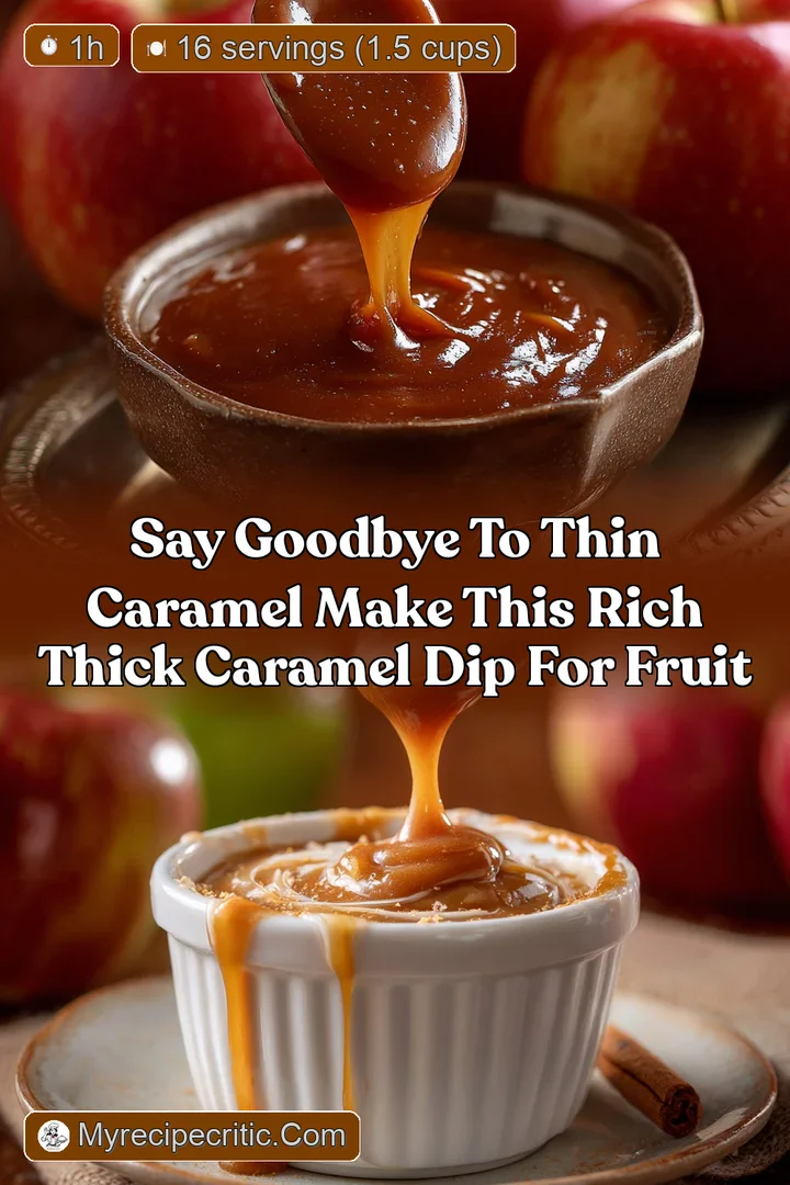 Say Goodbye to Thin Caramel Make This Rich Thick Caramel Dip for Fruit