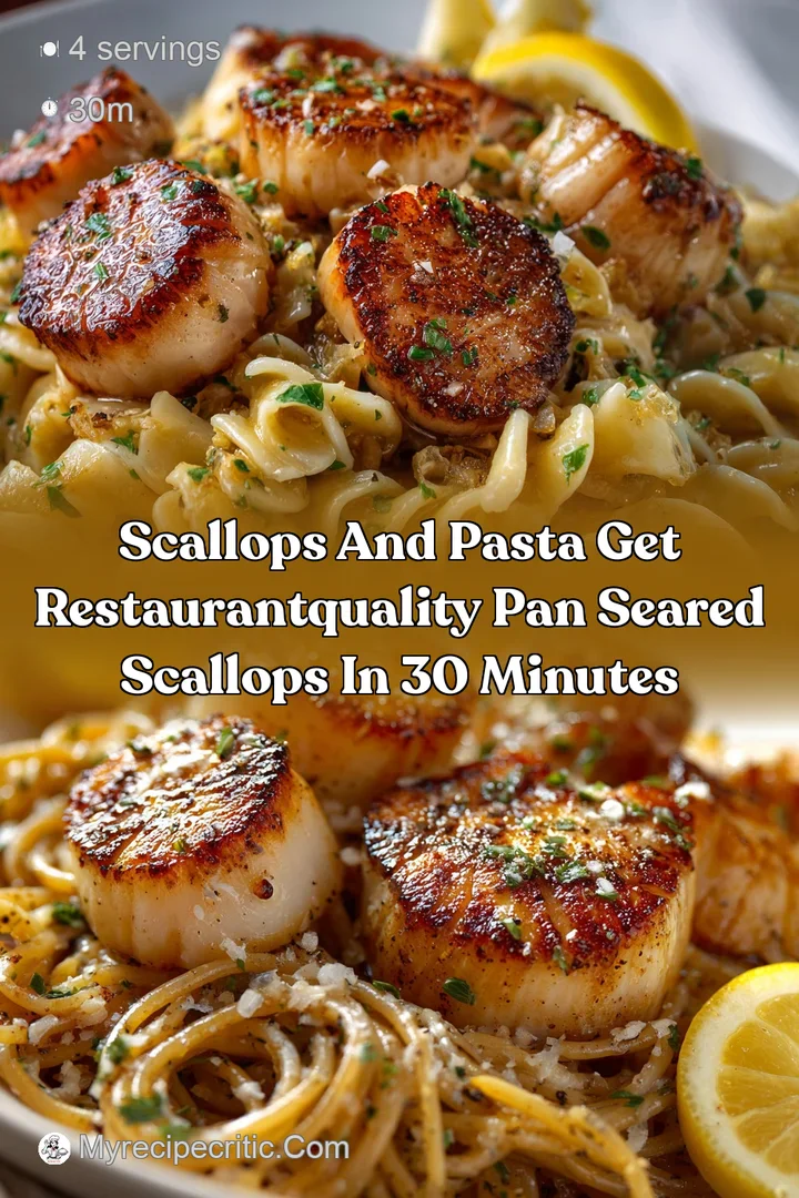 Scallops and Pasta Get RestaurantQuality Pan Seared Scallops in 30 Minutes