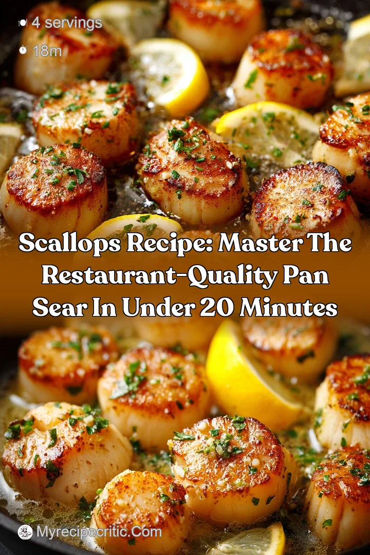 Scallops Recipe: Master the Restaurant-Quality Pan Sear in Under 20 Minutes