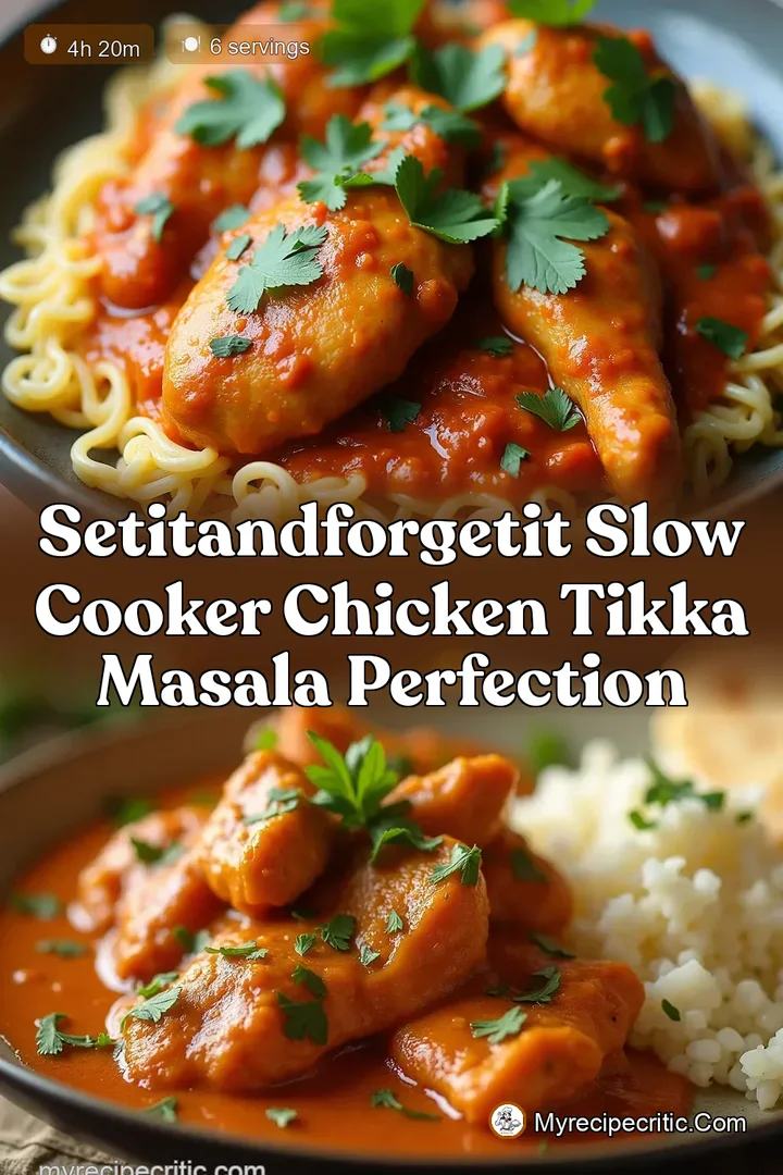 SetItandForgetIt Slow Cooker Chicken Tikka Masala Perfection