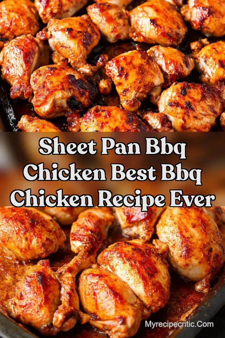 Sheet pan BBQ chicken Best BBQ Chicken Recipe Ever