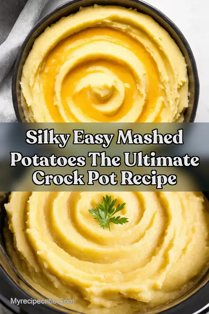 Silky Easy Mashed Potatoes the Ultimate Crock Pot Recipe