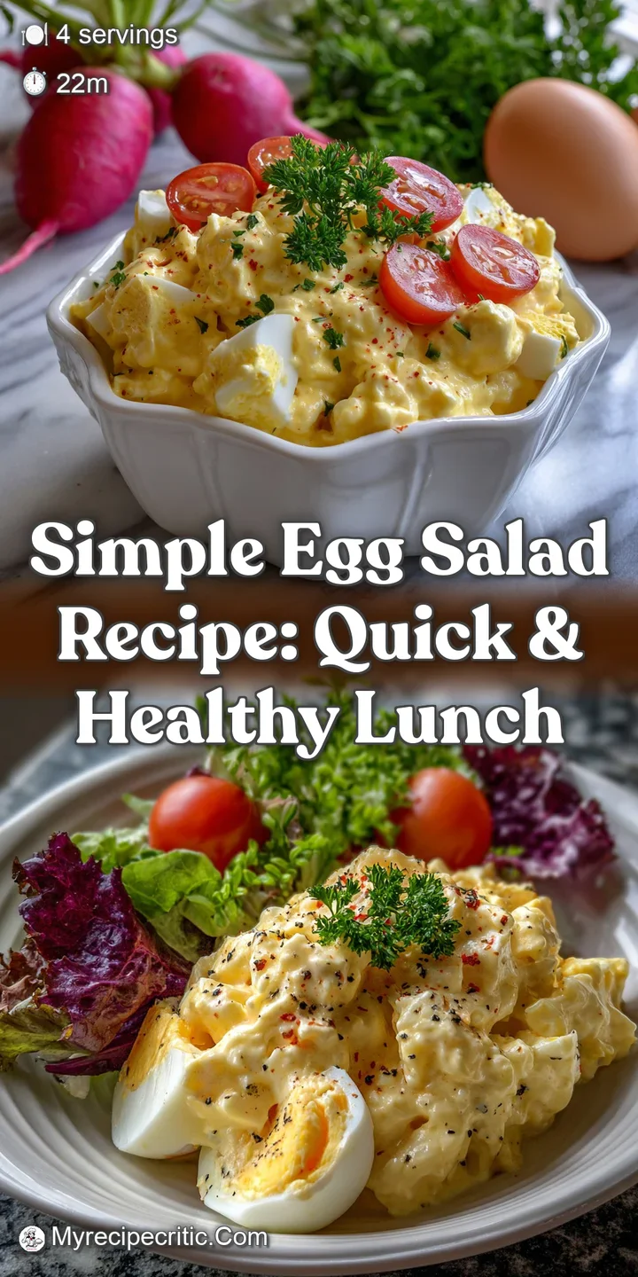 Simple Egg Salad Recipe: Quick & Healthy Lunch