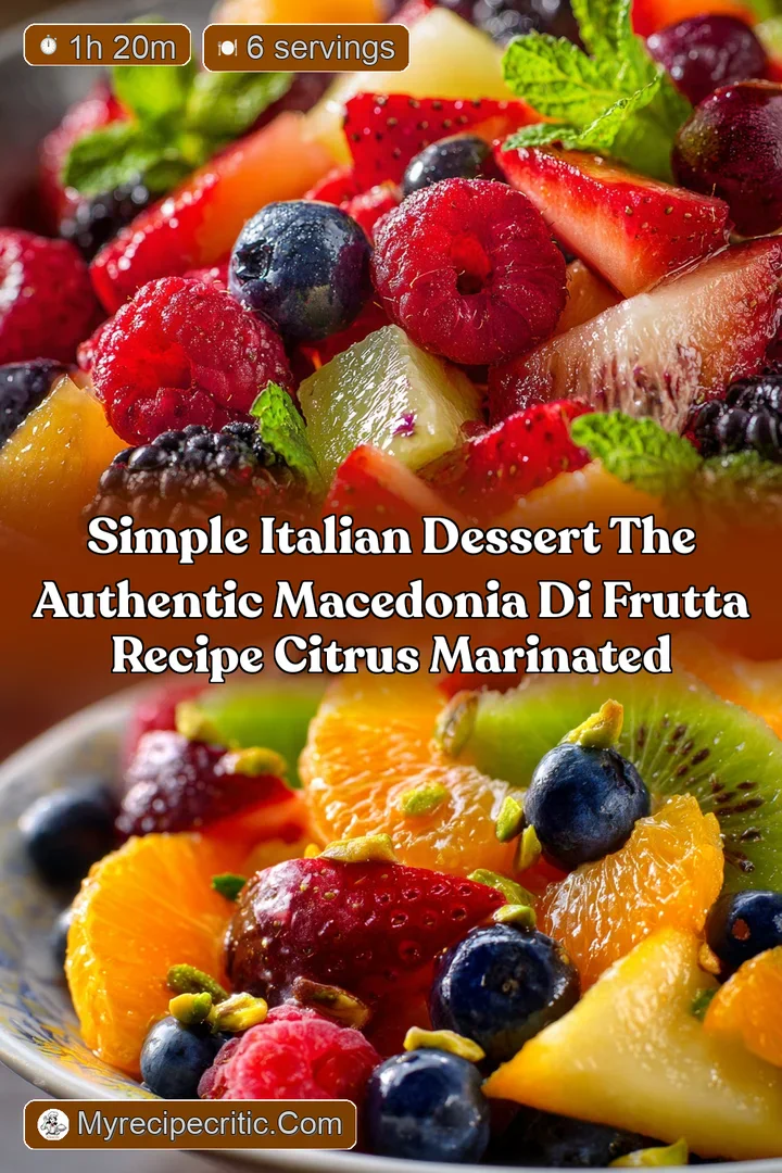 Simple Italian Dessert The Authentic Macedonia di Frutta Recipe Citrus Marinated