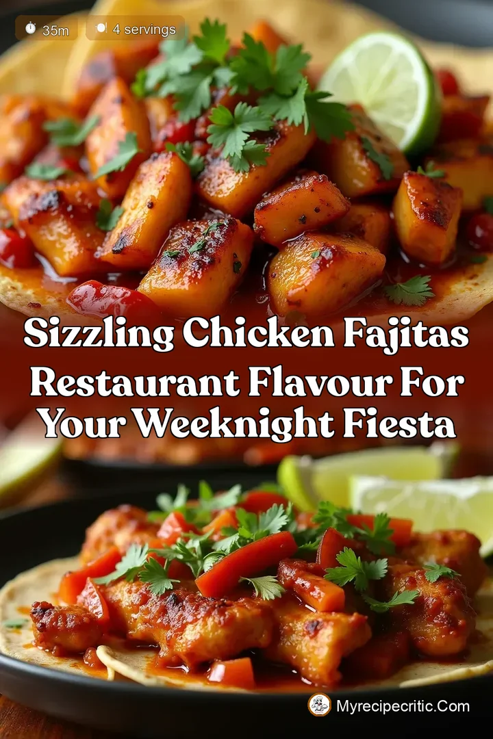 Sizzling Chicken Fajitas Restaurant Flavour for Your Weeknight Fiesta