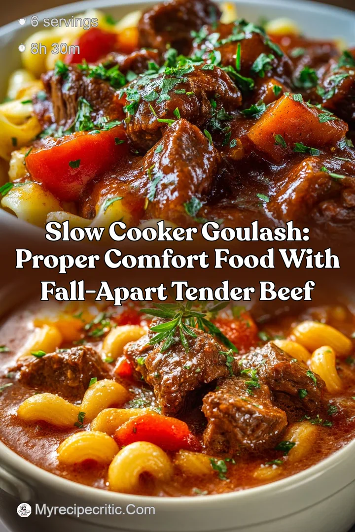 Slow Cooker Goulash: Proper Comfort Food with Fall-Apart Tender Beef