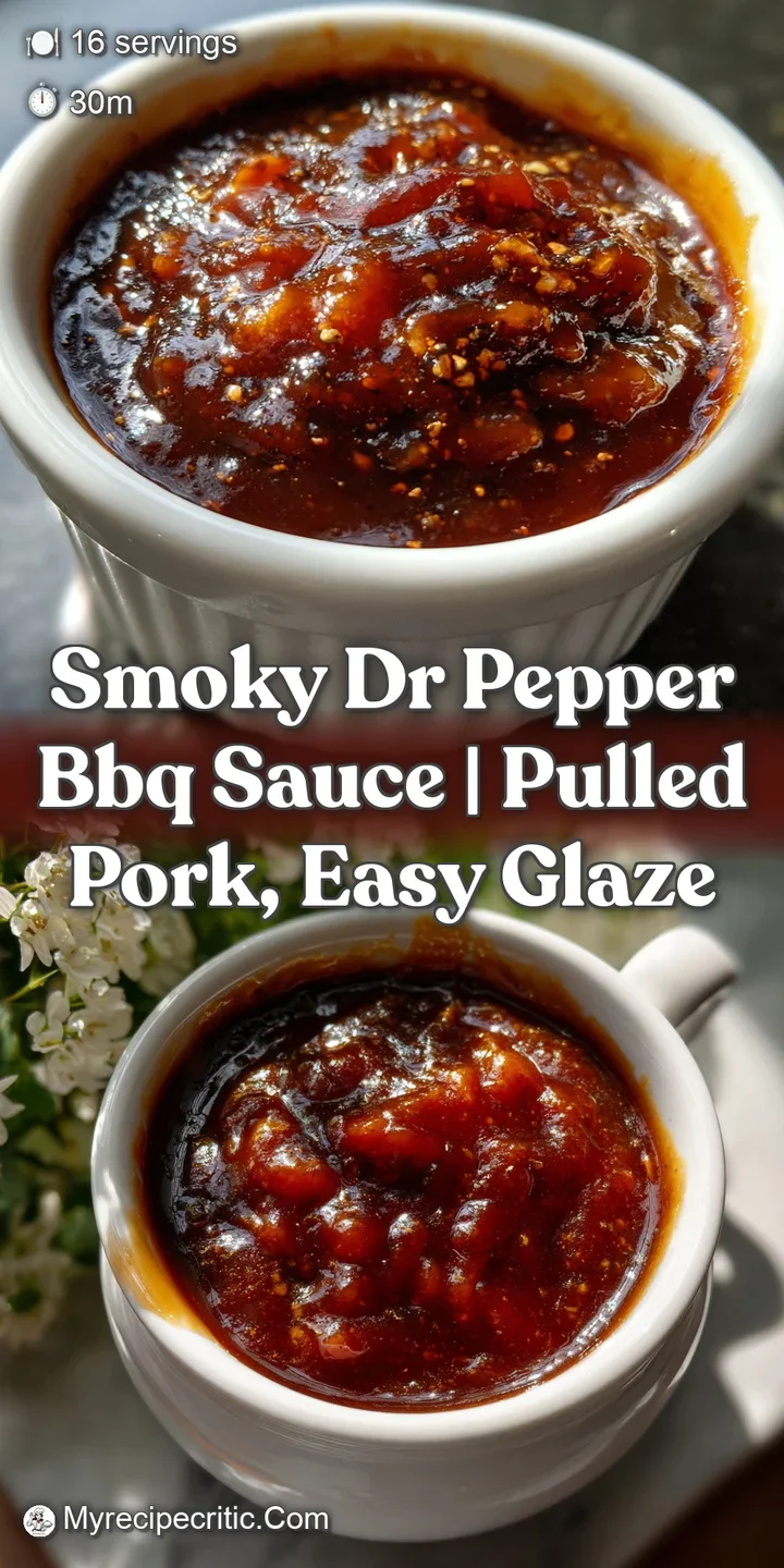 Close-up of bubbling, dark sauce clinging to the ribs, with visible spice flecks. The glistening surface suggests a sweet ...