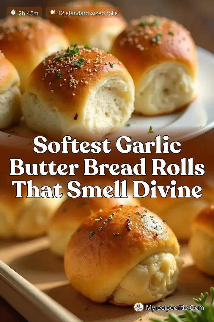Softest Garlic Butter Bread Rolls That Smell Divine