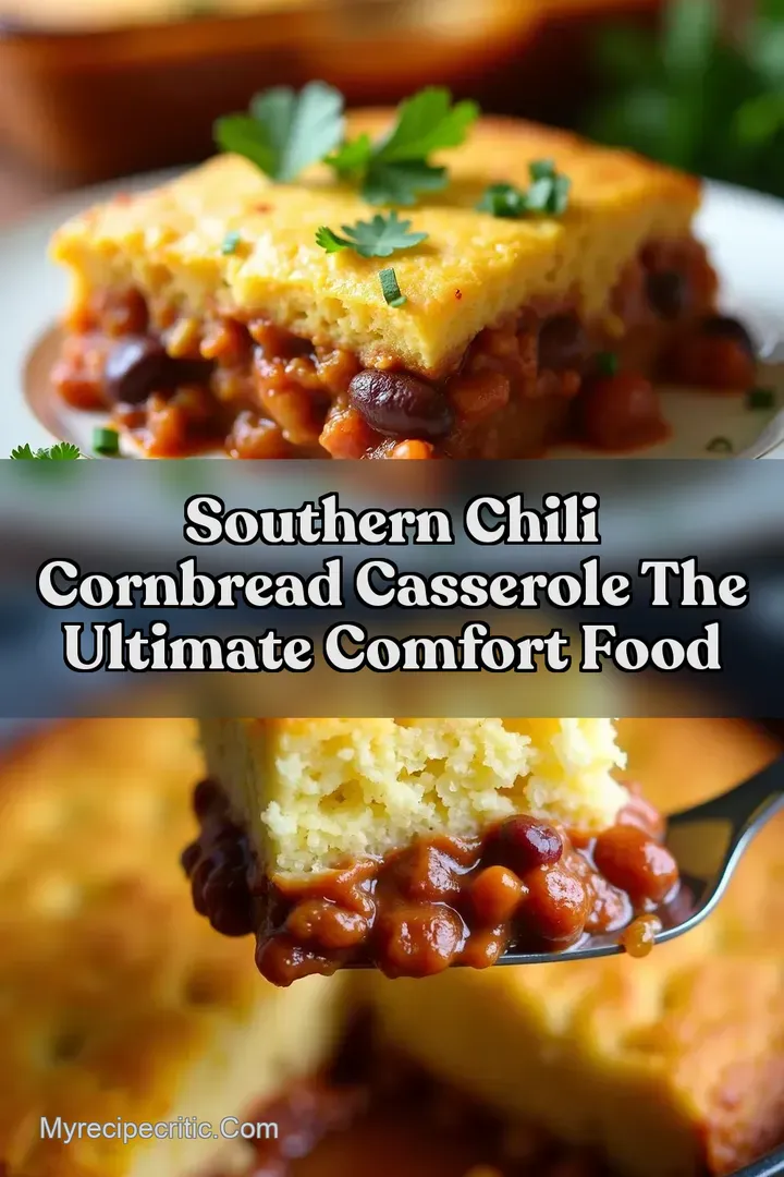 Southern Chili Cornbread Casserole The Ultimate Comfort Food